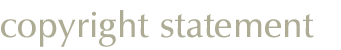 copyright statement
